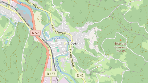 Carte de localisation de l'évènement