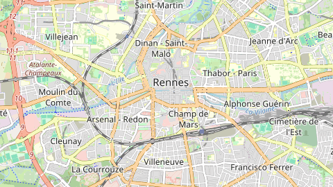 Carte de localisation de l'évènement