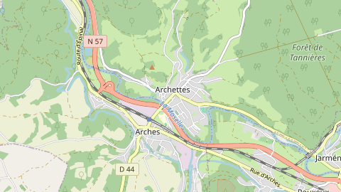 Carte de localisation de l'évènement