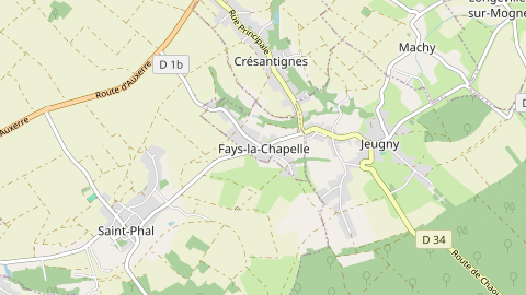 Carte de localisation de l'évènement