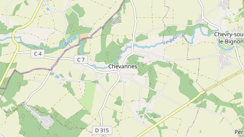 Carte de localisation de l'évènement