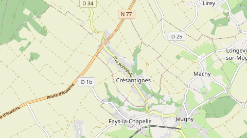 Carte de localisation de l'évènement