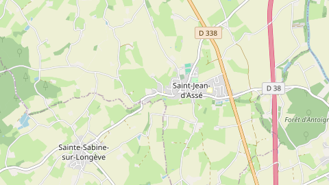 Carte de localisation de l'évènement