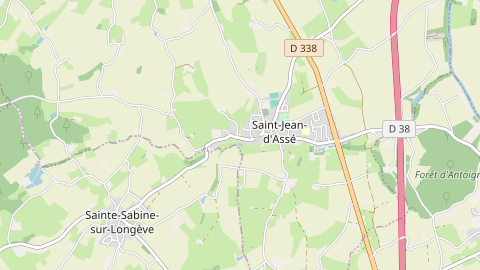 Carte de localisation de l'évènement