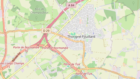 Carte de localisation de l'évènement