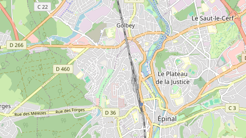 Carte de localisation de l'évènement