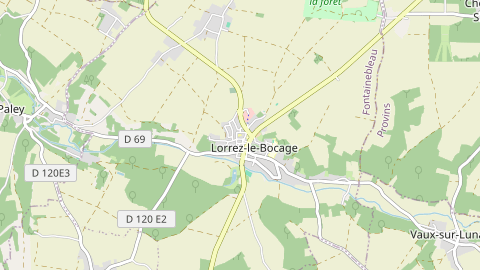 Carte de localisation de l'évènement