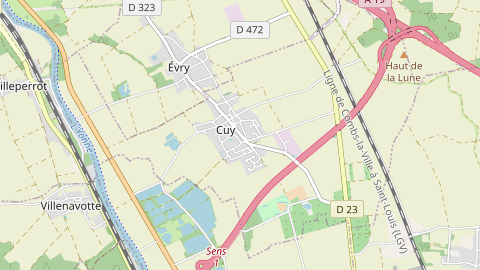 Carte de localisation de l'évènement