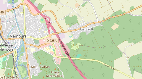 Carte de localisation de l'évènement
