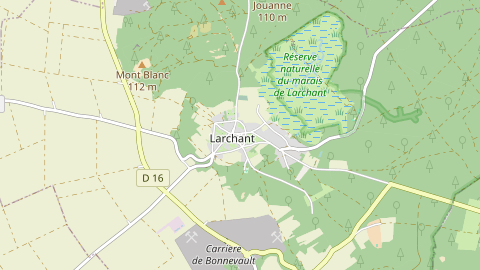 Carte de localisation de l'évènement