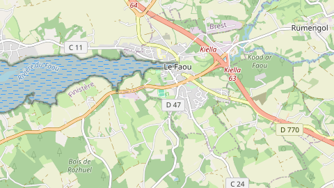 Carte de localisation de l'évènement