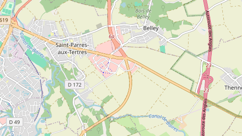 Carte de localisation de l'évènement