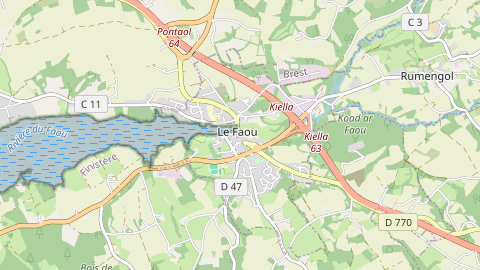 Carte de localisation de l'évènement