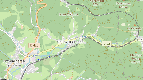 Carte de localisation de l'évènement