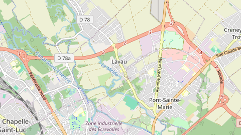 Carte de localisation de l'évènement