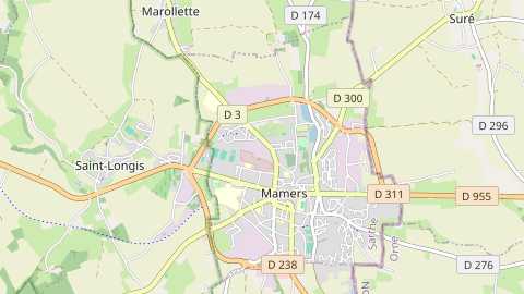 Carte de localisation de l'évènement