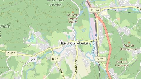 Carte de localisation de l'évènement