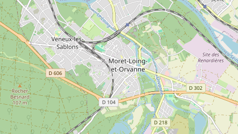 Carte de localisation de l'évènement