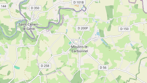 Carte de localisation de l'évènement