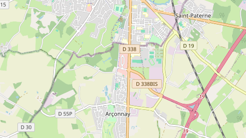 Carte de localisation de l'évènement