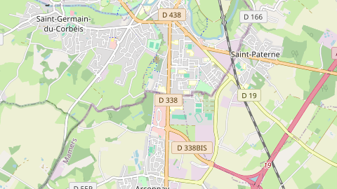 Carte de localisation de l'évènement