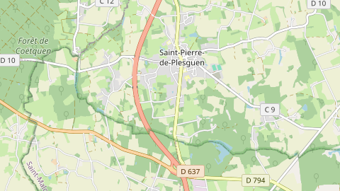 Carte de localisation de l'évènement