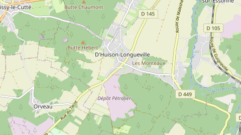 Carte de localisation de l'évènement