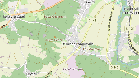 Carte de localisation de l'évènement