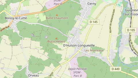 Carte de localisation de l'évènement