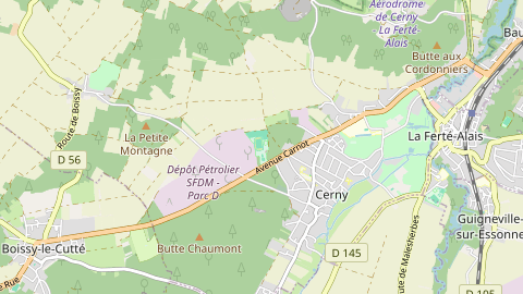 Carte de localisation de l'évènement