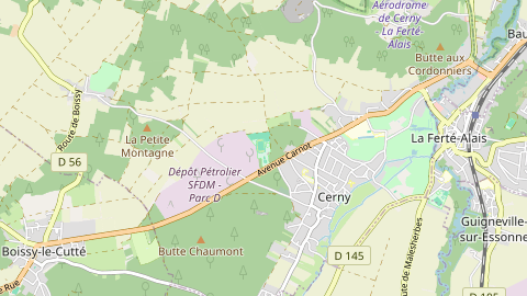 Carte de localisation de l'évènement