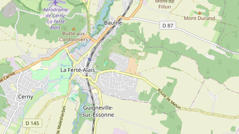 Carte de localisation de l'évènement