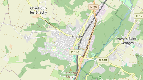 Carte de localisation de l'évènement