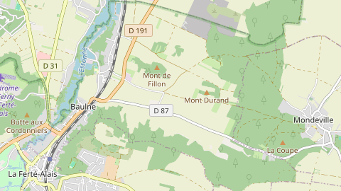 Carte de localisation de l'évènement