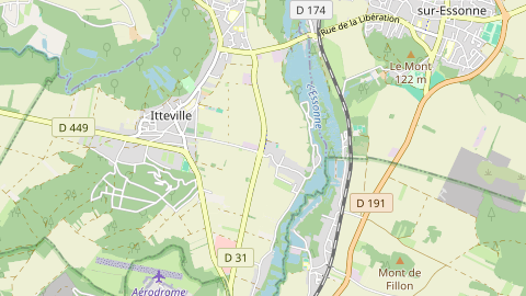 Carte de localisation de l'évènement