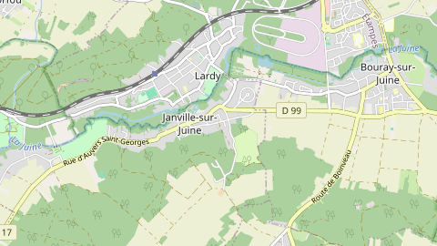 Carte de localisation de l'évènement