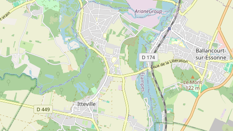 Carte de localisation de l'évènement