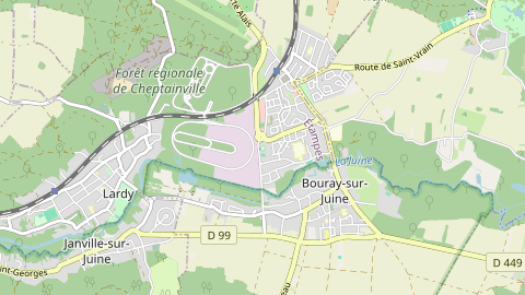 Carte de localisation de l'évènement