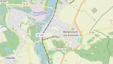 Carte de localisation de l'évènement