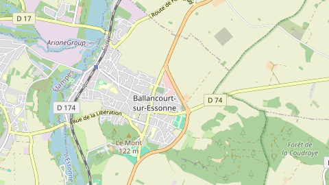 Carte de localisation de l'évènement