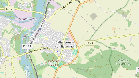 Carte de localisation de l'évènement