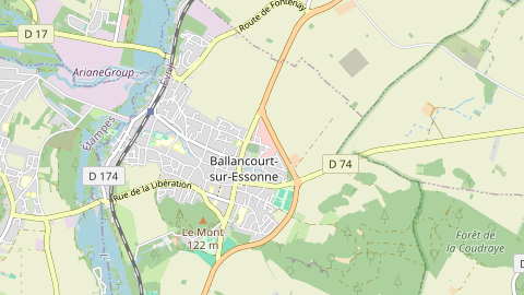 Carte de localisation de l'évènement