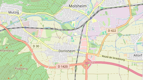 Carte de localisation de l'évènement