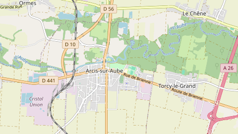 Carte de localisation de l'évènement