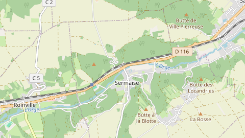 Carte de localisation de l'évènement