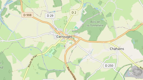Carte de localisation de l'évènement