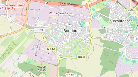 Carte de localisation de l'évènement