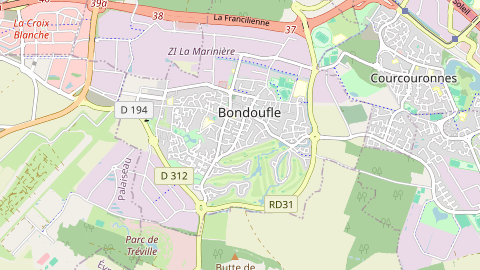Carte de localisation de l'évènement