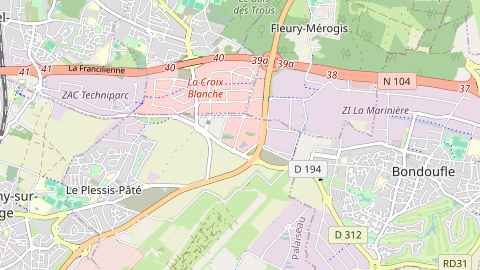 Carte de localisation de l'évènement