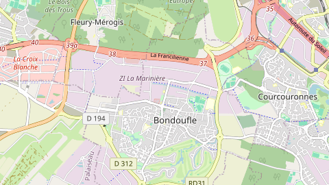 Carte de localisation de l'évènement
